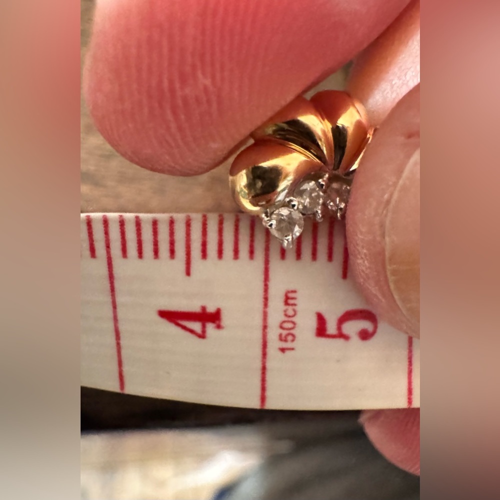 Vintage 14K EV Yellow Gold Studs 10 Natural Stones - Picture 9 of 10